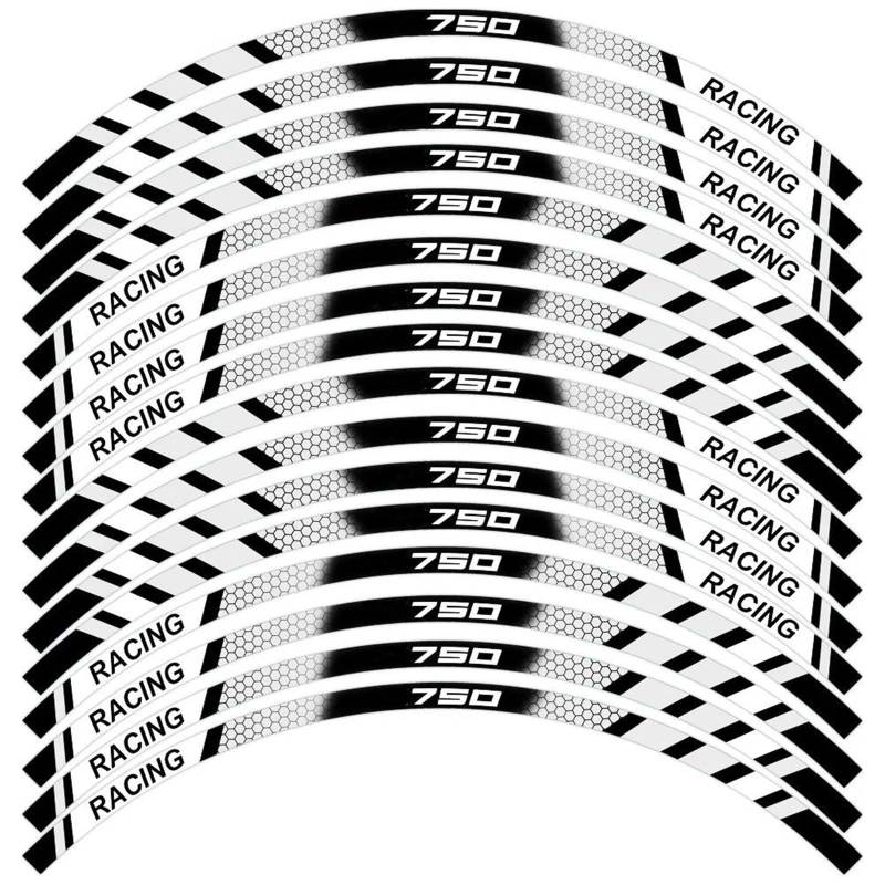 ZWBHNB Felgenrandaufkleber Reflektierender Motorrad-Radaufkleber Für Die Innenseite Der Radnabe, Felgenstreifenband, Dekoratives Zubehör Für Kawasaki Z750 Z750 Z 750 Radaufkleber(Farbe 2) von ZWBHNB