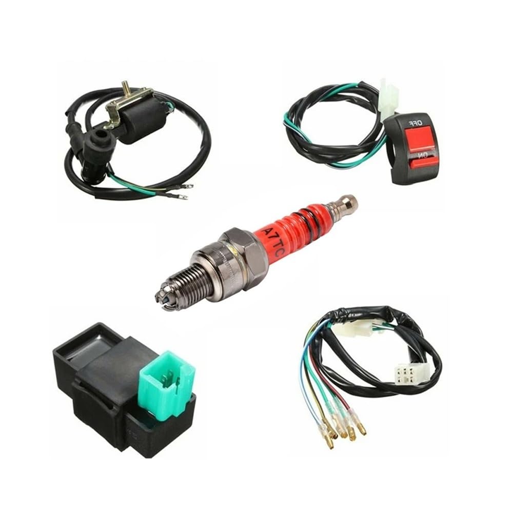 CDI Zündung 5 Teile/Satz Verkabelung Schalter Spule CDI Spark Kit 2 Pin Für 140cc 110 125 Biturbo All Terrain Vehicle von ZWEUTBM