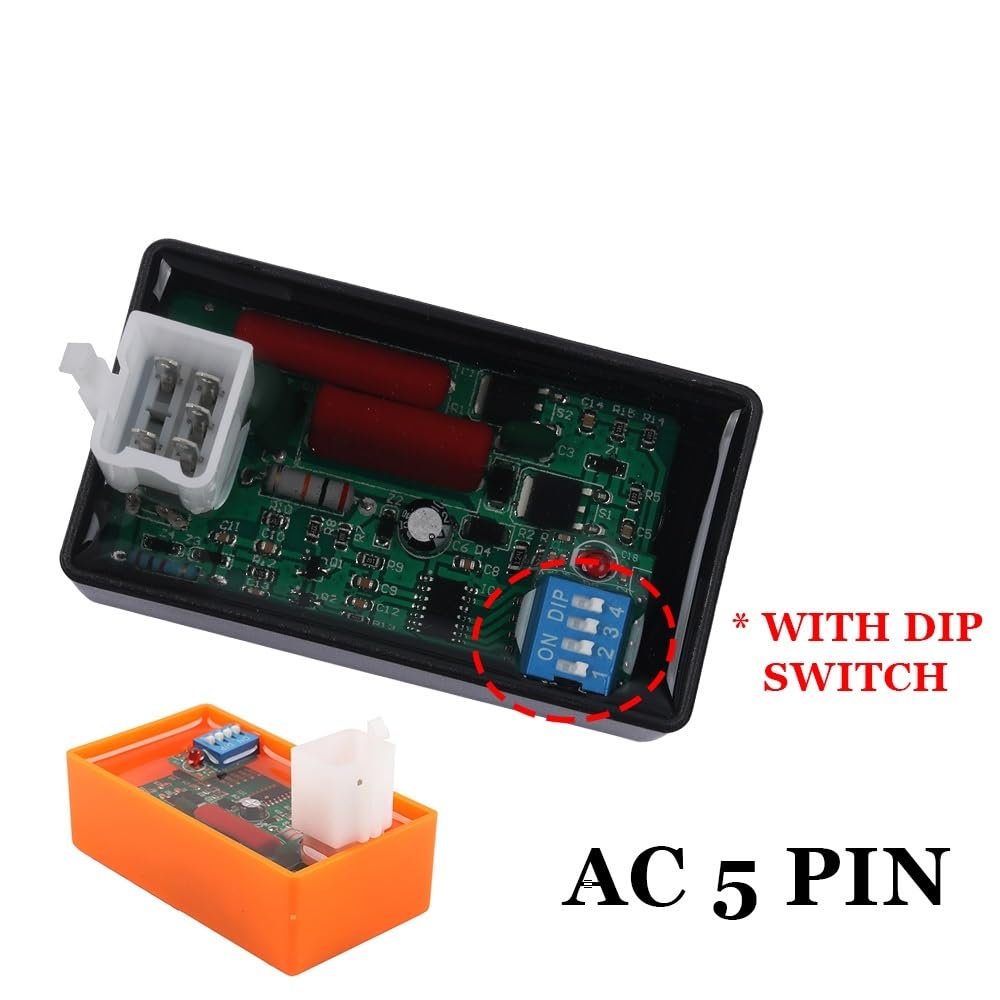 CDI Zündung Programmierbare CDI Motorrad Lgnition 5 Pin AC CDI Box Für WAVE100 YX140 YX160 AT110 C90 von ZWEUTBM