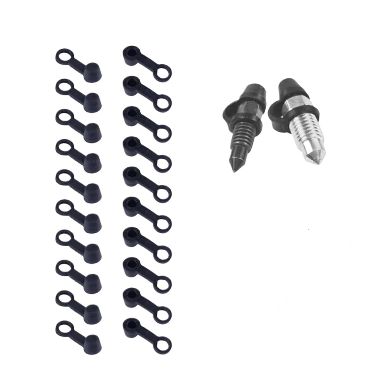 ZWHLYLY [Replacement] 20/30/40 Stück Bremssattel-Entlüftungs-Schraubkappenfett for Zerk-Montagekappe Gummi-Staubschutz for Motorrad-Auto-Bremsenentlüftungs-Schraubkappe (20pc) von ZWHLYLY