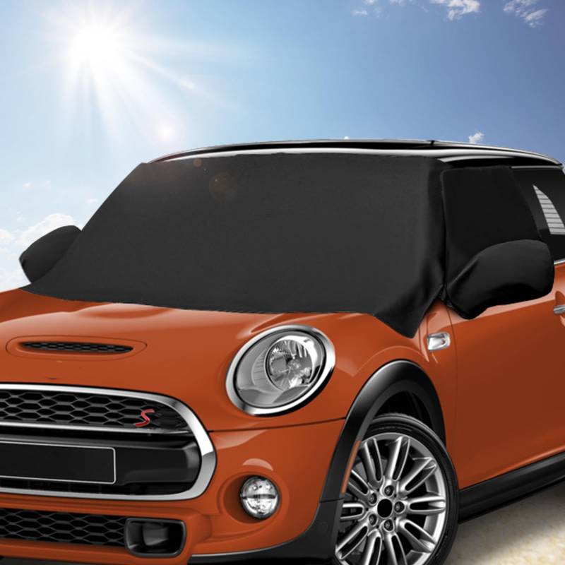 Auto Windschutzscheiben Abdeckung Ersatz für Mini Cooper 2015-2024, 600D Frostschutz Frontscheibe Wrap Cover, 100% Sonnenschutz Eisschutz Frontscheibenabdeckung mit Magnete von ZWPARTS