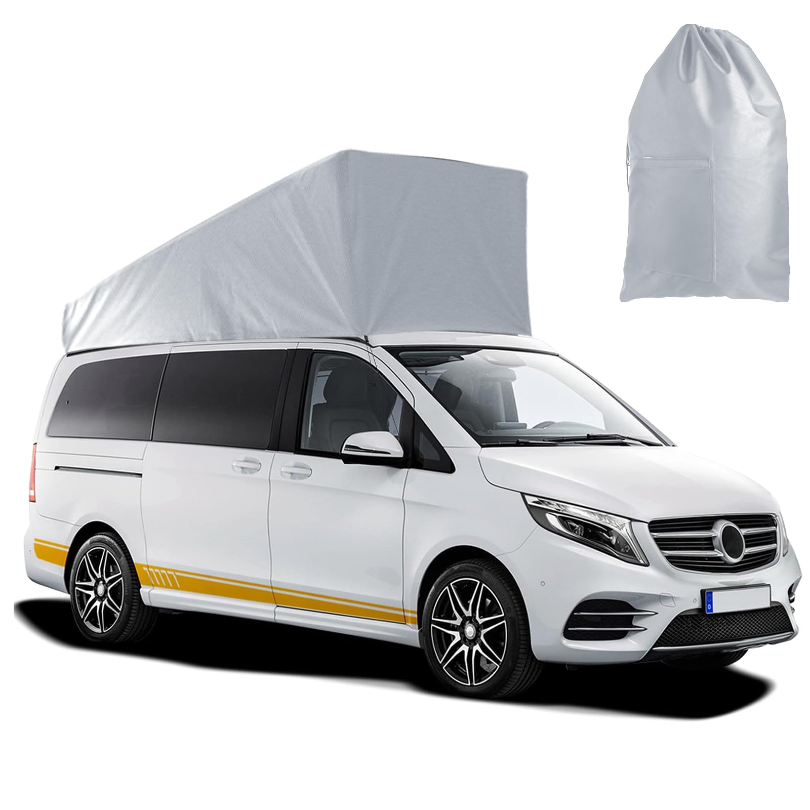 Pop-Top Dachschutz Ersatz für Mercedes-Benz V-Klasse/Mercedes-Benz Viano (W638 W639) 1996-2014 Opel Crosscamp, Wetterschutz Camper Dachzelt für Aufstelldach Schlafdach Outdoor Camping von ZWPARTS