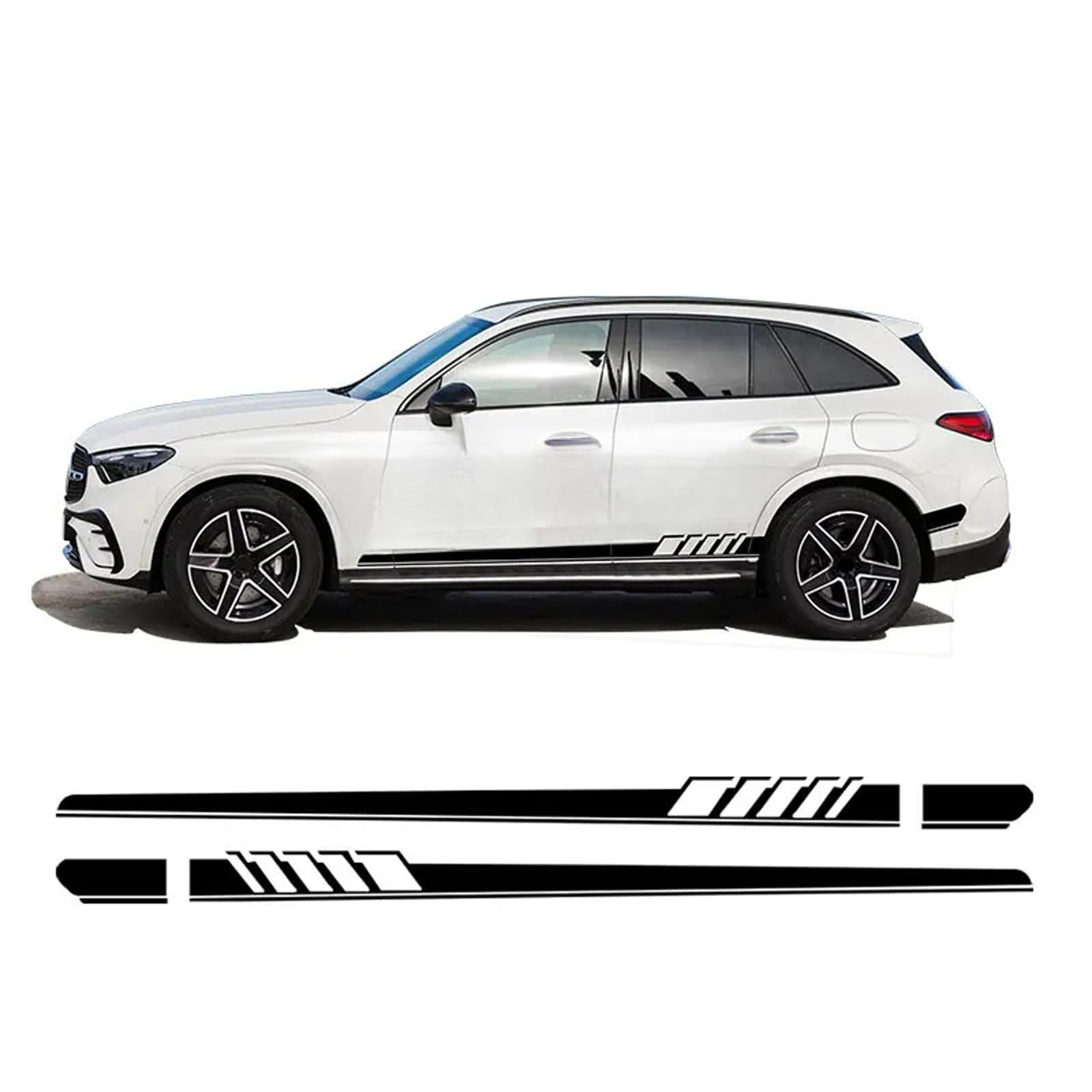 ZWRKB Door Side Stripes Skirt Sticker, Fit for Mercedes-Benz GLC Class 2023-present (X254/C254) von ZWRKB