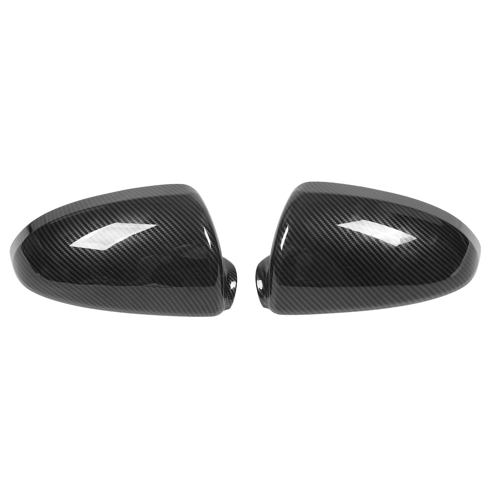 Pair Side Rearview Mirror Caps Stick On Protective Housing, Exterior Rear View Mirror Housing Carbon Fiber Style Door Side Mirror Covering Cap, Replacement for Smart Fortwo W451 von ZWZRFMZHML