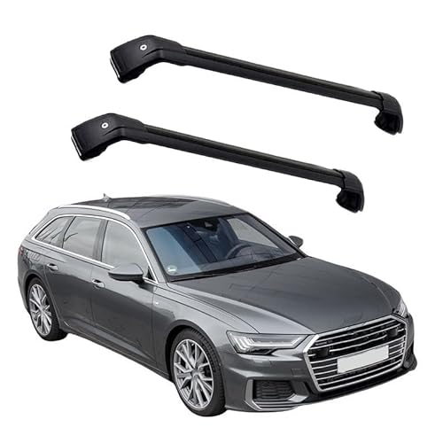 2 Stück Aluminium Dachträger Querstangen, für Audi A6 Avant (C8, 4A5) 2018 2019 2020 2021 2022 2023 Dachreling Rack Gepäck Querträger Relingträger Gepäckablage Car Zubehör,C von ZXBL