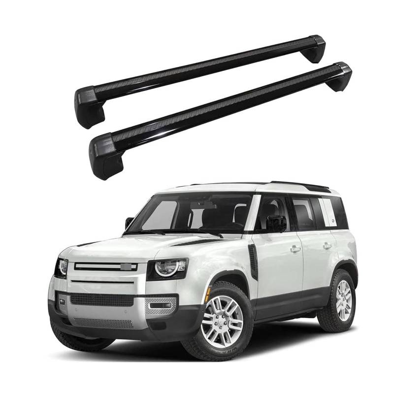 2 Stück Aluminium Dachträger Querstangen, für Land Rover Defender 90 110 2020 2021 2022 2023 Dachreling Rack Gepäck Querträger Relingträger Gepäckablage Car Zubehör von ZXBL