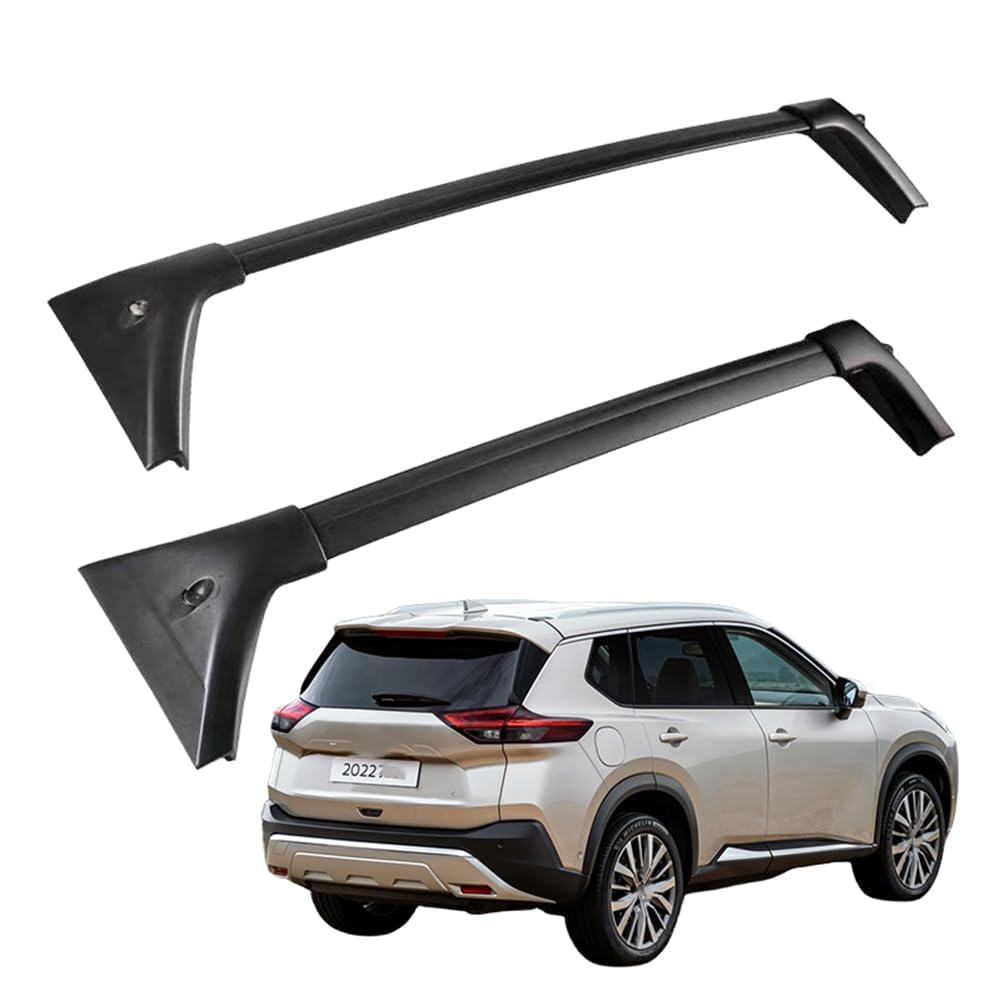 2 Stück Aluminium Dachträger Querstangen, für Nissan X-Trail T31 T32 T33 Dachreling Rack Gepäck Querträger Relingträger Gepäckablage Car Zubehör,Third Generation Model-Normal von ZXBL