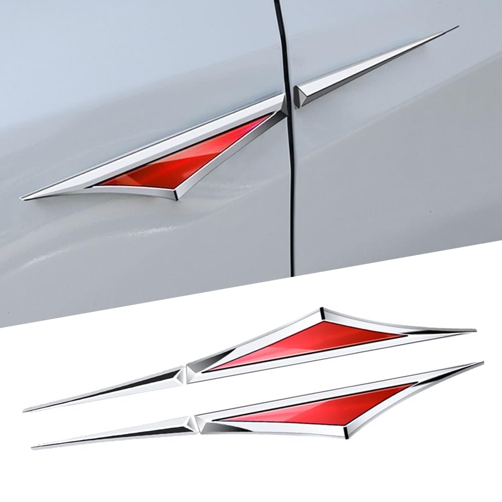 Auto Emblem für Toyota GT86 Auto Seitenflügel Heckklappe Logo Abzeichen 3D Aufkleber Karosserie Kofferraum Dekoration für Auto Fenster Tür,Red von ZXCVDF