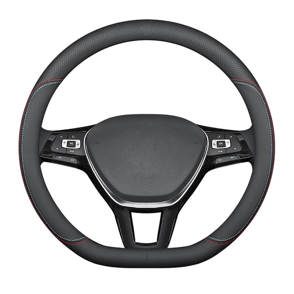 Lenkradbezug Auto für Nissan Qashqai 3 (III) J12 I 2021-2024,Mikrofaser Leder Lenkradhülle 37-38cm/15'' Lenkradhülle für Sommer & Winter Anti Rutsch Lenkradabdeckung Lenkradschoner von ZXCVDF