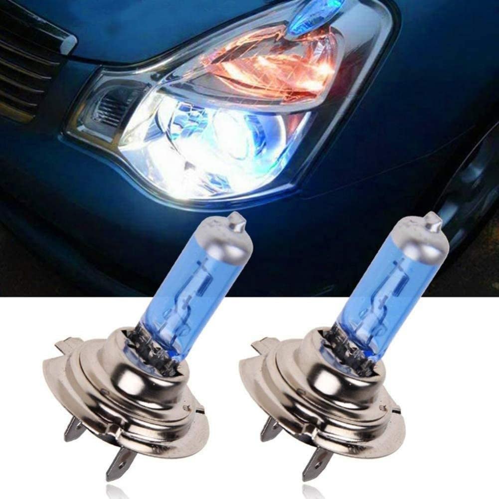 ZXCVWWE 2 St H7 6000 K Xenon-Gas-Halogen-Scheinwerfer, blaues Gehäuse, Lampen, Licht, Quarz-Weiß-Scheinwerfer, V Automobil-55-W-Lampe, 12 O1k7 von ZXCVWWE