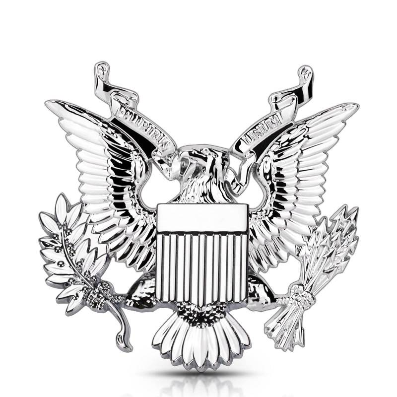 ZXRSJBL Hawk Seal of The President United States 3D Metall Chrom Abzeichen Gunmetal Emblem Auto Motorrad Aufkleber Trunk von ZXRSJBL