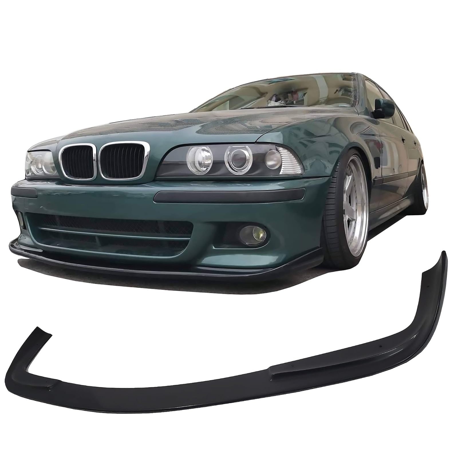 Auto-Stoßstangenlippen-Diffusor-Spoiler-Splitter Stoßstange Diffusor Body Kit Spoiler Für B&MW 5er E39 HM Style 1995 1996 1997 1998 1999 2000 2001 2002 2003 Auto Frontstoßstange Splitterlippe von ZXSDJKSD