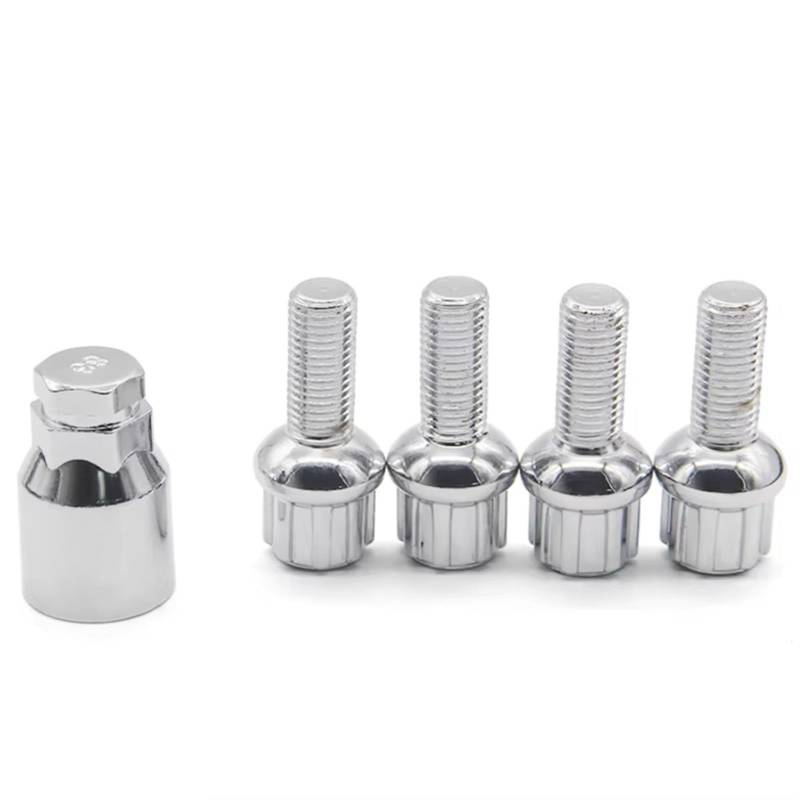 4 Stück Schraubenbolzen M12 x 1,5 M12 x 1,25 Legierungsstahl Universal-Autoräder Formula CLOSED ACORN LOCKING Lug Nut Radstahl-Radbolzen Radschrauben Muttern, Radschraube Stahl und Leichtmetallfelge von ZXYIWSDF