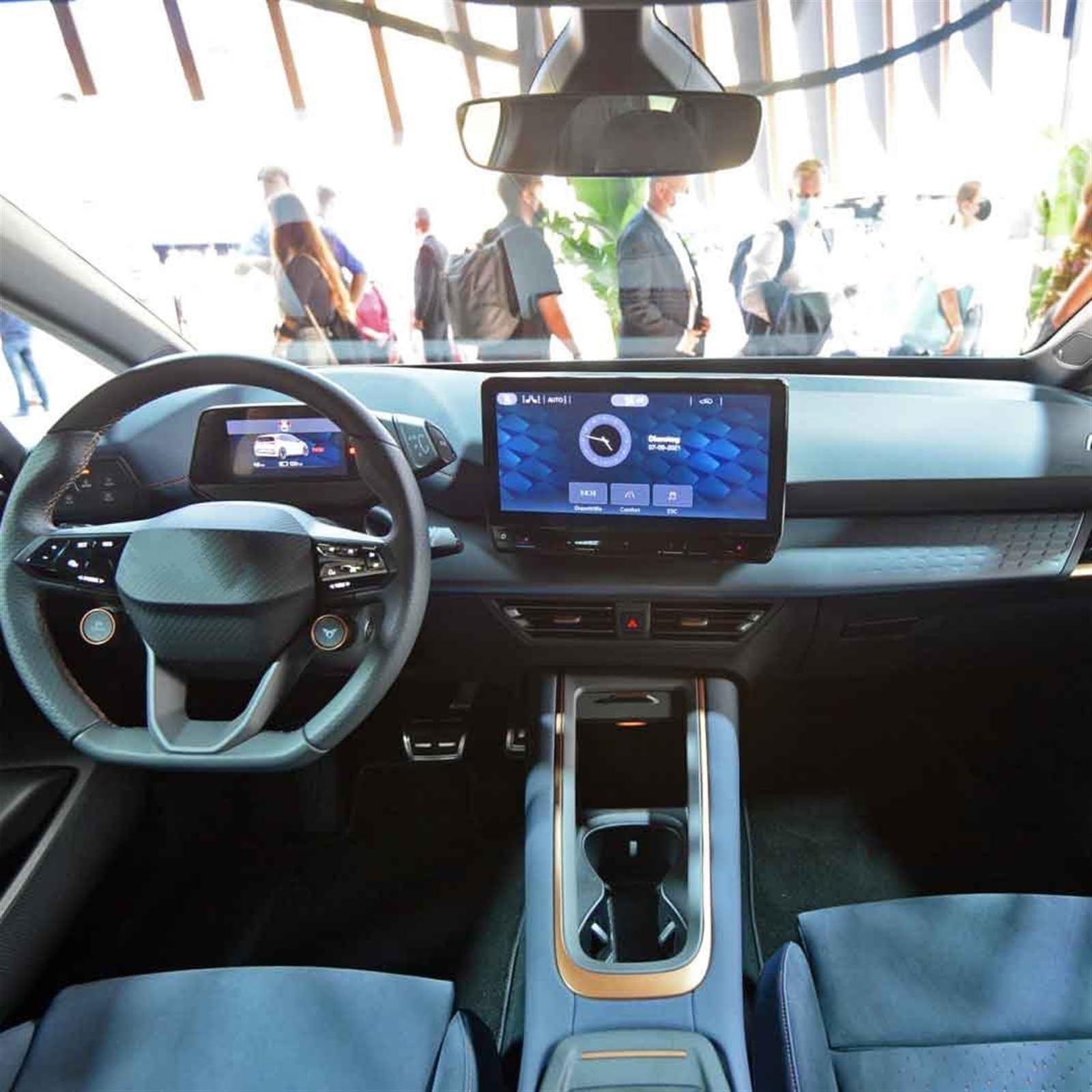 ZXYIWSDF Auto Navi Folie 12 Zoll Kompatibel Mit C&upra Für Born 2022 2023, Auto-Instrument, GPS-Navigationsbildschirm, PET-Schutzfolie, Auto-Innenraum, Anti-Fingerabdruck(GPS and Instrument) von ZXYIWSDF