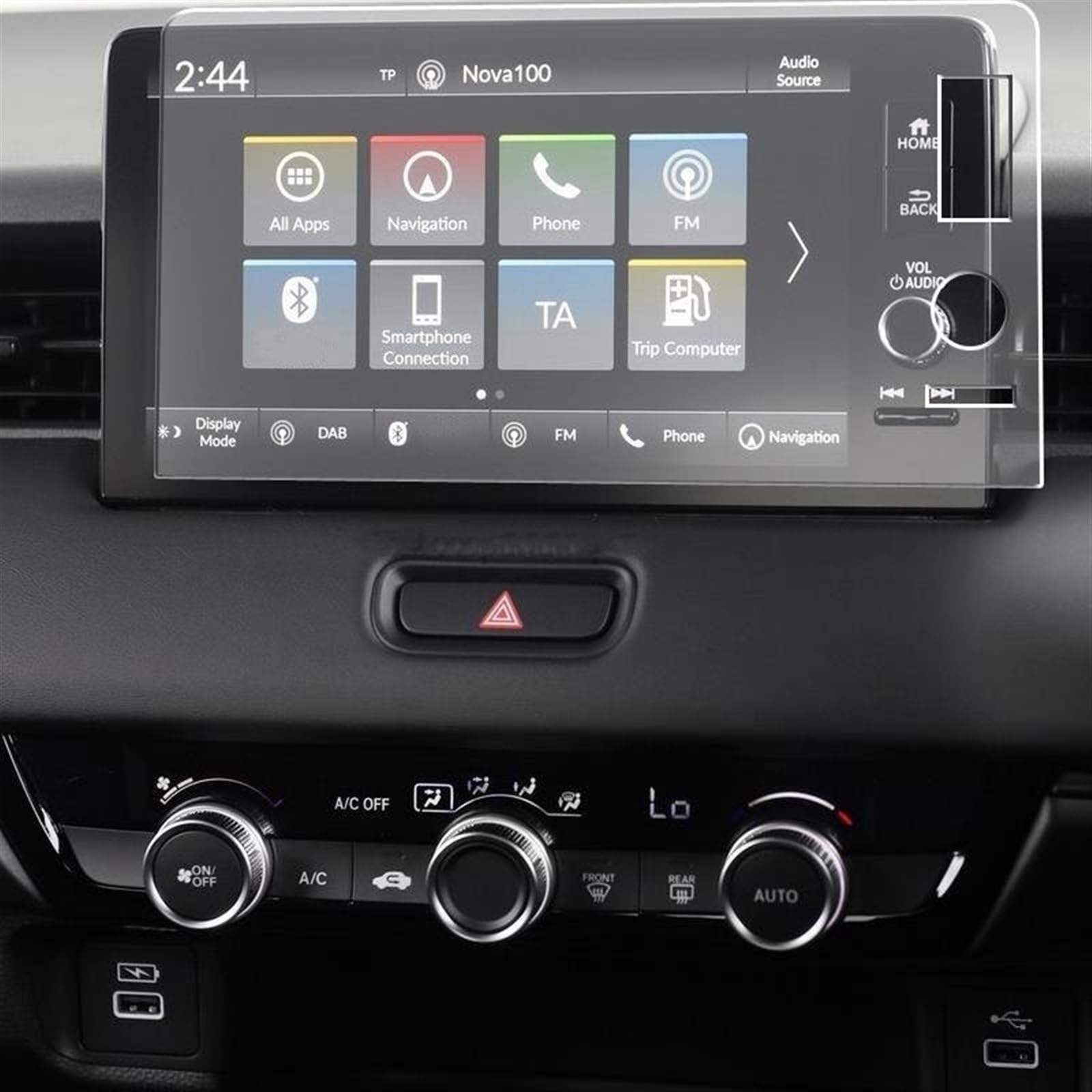 ZXYIWSDF Auto Navi Folie Kompatibel Mit HR-V Für HRV 2016 2017 2018 2019 2020 2021 2022 2023 Autoradio GPS-Navigationsbildschirm Innenaufkleber Displayschutzfolie(Version 2) von ZXYIWSDF