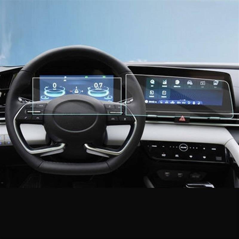 ZXYIWSDF Auto Navi Folie Kompatibel Mit Hyundai Für Elantra 2021, Auto-Navigations-Displayschutz, Zentraler Steuerungsbildschirm, Gehärtetes Glas, Displayschutzfolie(color1) von ZXYIWSDF