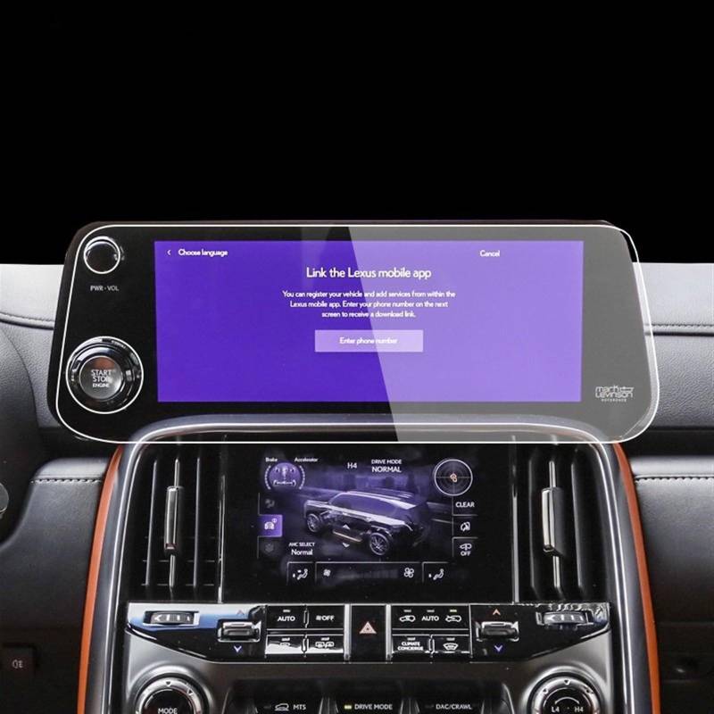 ZXYIWSDF Auto Navi Folie Kompatibel Mit Lexus Für LX 600 2022 2023, Auto-GPS-Navigation, Schutzfolie, LCD-Bildschirm, Displayschutzfolie, Anti-Fingerabdruck-Folie(for RHD) von ZXYIWSDF