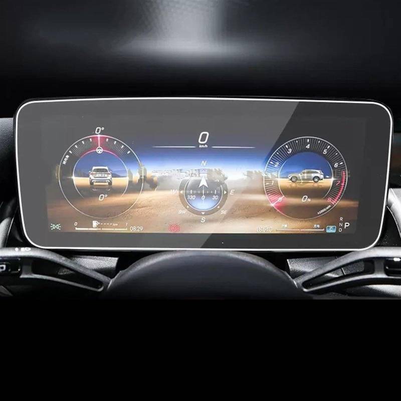 ZXYIWSDF Auto Navi Folie Kompatibel Mit Mercedes Für Benz GLC X254 260 300 2023, Auto-GPS-Navigationsfolie, LCD-Bildschirm, Gehärtetes Glas, Schutzfolie, Anti-Fingerabdruck(Speedometer Film) von ZXYIWSDF