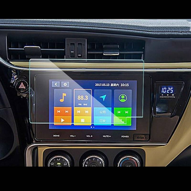 ZXYIWSDF Auto Navi Folie Kompatibel Mit Toyota Für Corolla 2017 2018 2019 2020 2021, Auto-Navigations-Displayschutz, Zentrale Steuerung, Displayschutzfolie(8 Inch 2018 2019) von ZXYIWSDF