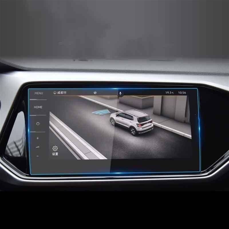 ZXYIWSDF Auto Navi Folie Kompatibel Mit VW Für Taos Für T-Cross 2022, Autoradio, GPS-Navigation, Innenraum Aus Gehärtetem Glas, Displayschutzfolie, Anti-Fingerabdruck-Innenraum(GPS) von ZXYIWSDF