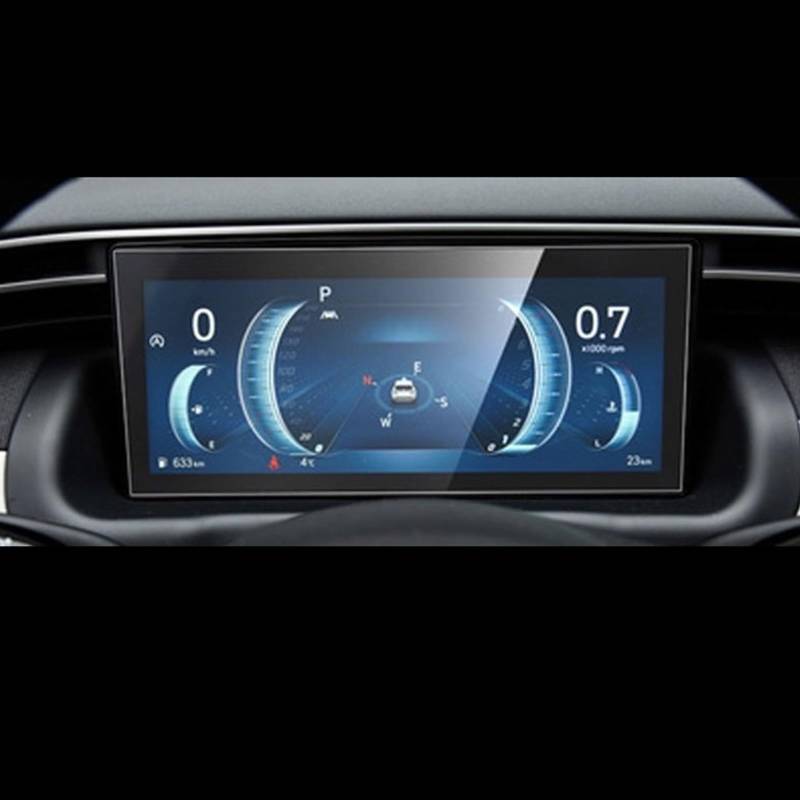 ZXYIWSDF Auto Navi Folie Kompatibel mit Hyundai für Tucson L 2021, Autoradio, GPS-Navigation, gehärtetes Glas, Displayschutzfolie, Anti-Fingerabdruck-Innenraum, Auto(2) von ZXYIWSDF