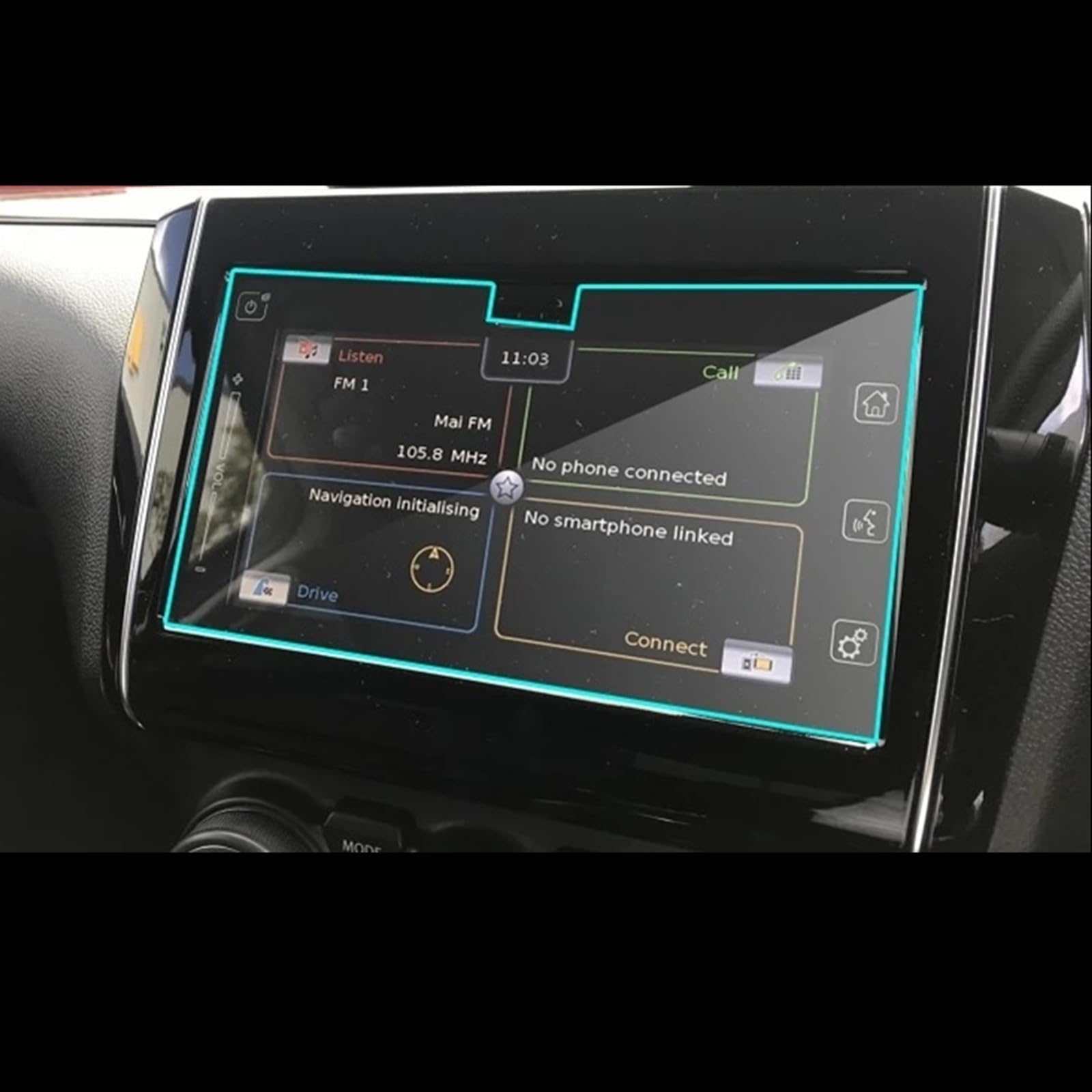 ZXYIWSDF Auto Navi Folie Kompatibel mit Suzuki für Swift 2020, Auto-Styling, Navigationsstahl, gehärtetes Glas, Displayschutzfolie für den Innenraum, Autoteile von ZXYIWSDF