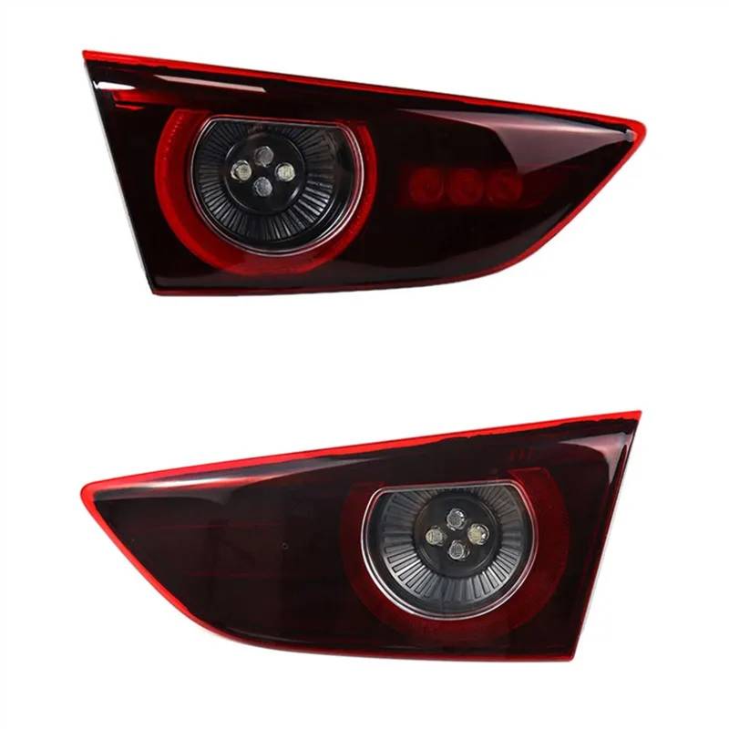 ZXYIWSDF Auto Rückleuchten Kompatibel Mit Mazda 3 Limousine 2019 2020 2021 Auto Links Rechts Hinten Rücklicht Montage Warnung Blinker Lampe Bremse Stopplicht Autozubehör(Inner Set) von ZXYIWSDF