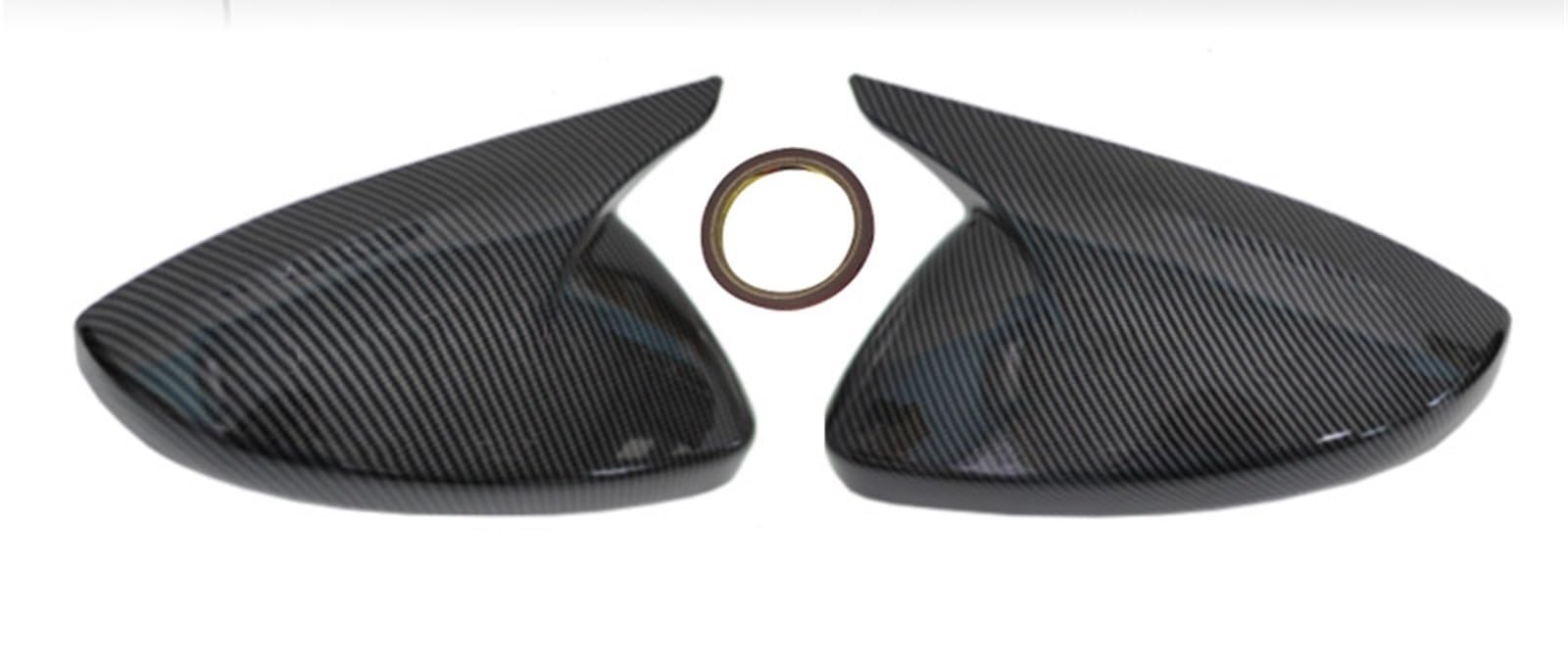 ZXYIWSDF Auto Seitenspiegel Kompatibel Mit Peugeot Für 208 308 408 508 Autospiegelabdeckungen Kappen Türspiegelabdeckungen Kappen Rückansichtskappe Seitenrückspiegelschalen(Carbon Fiber Pattern) von ZXYIWSDF