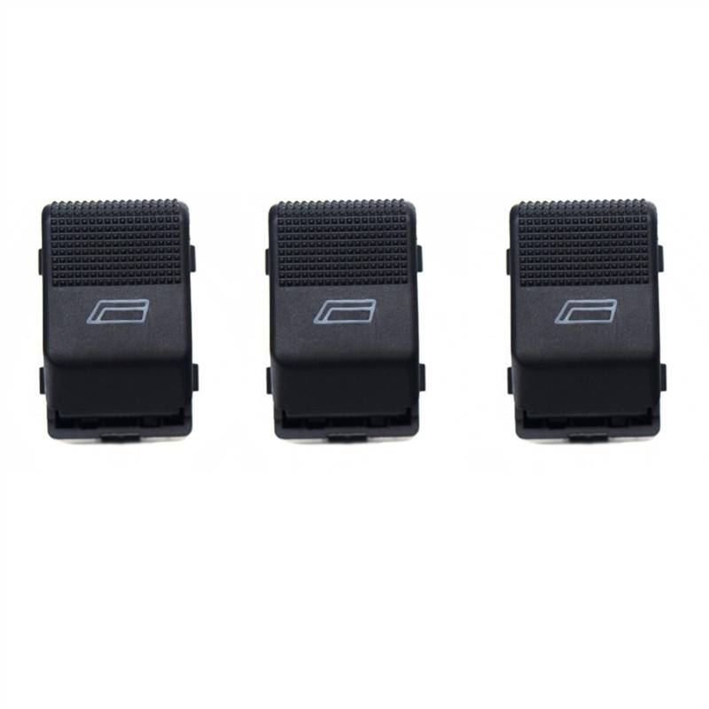 ZXYIWSDF Fensterheberschalter Auto Kompatibel Mit Seat Für Cordoba Für Ibiza Elektrische Fenster Schalter Einzigen Konsole Taste 6X 0 959 855B/6X0959855B (3PCS) von ZXYIWSDF