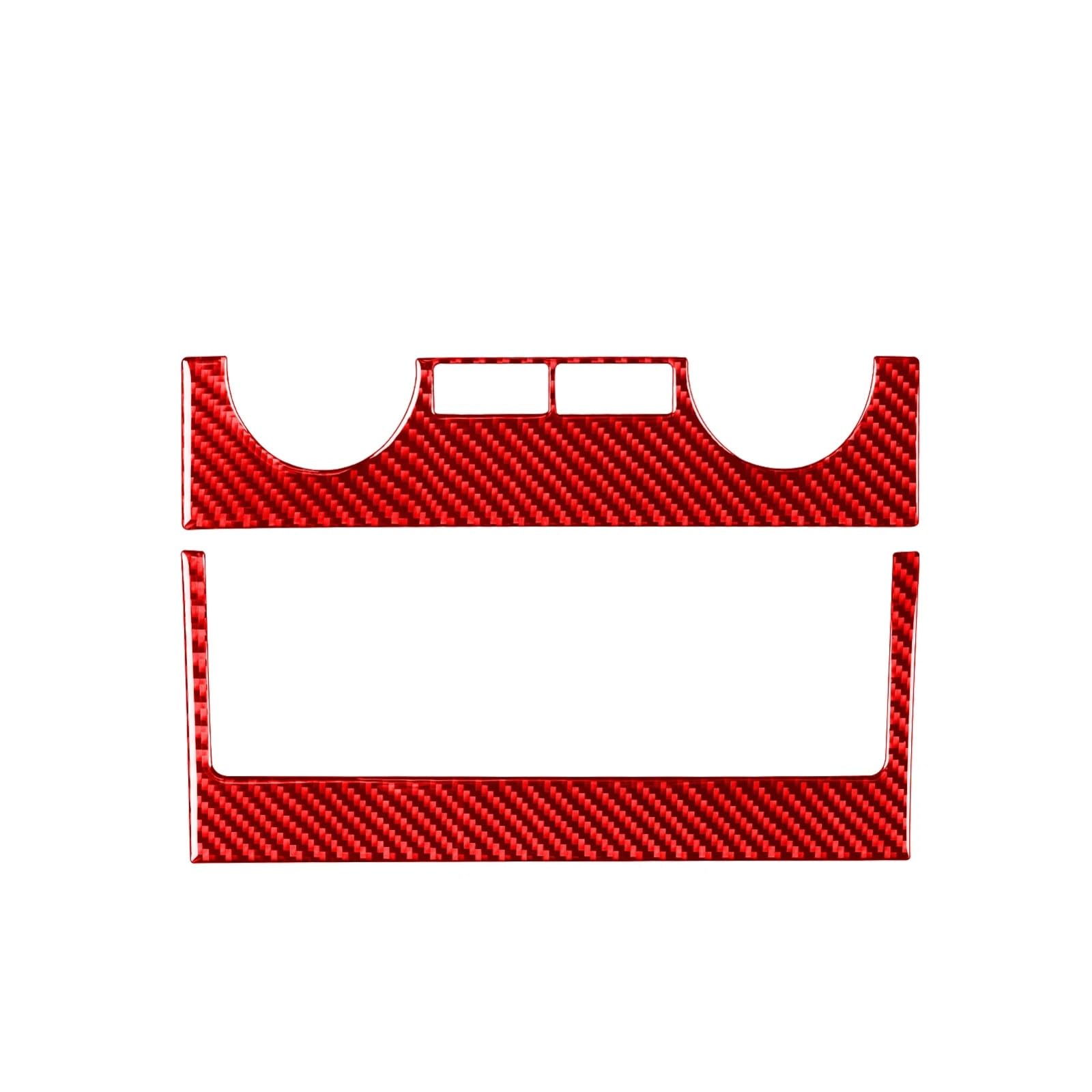 ZXYIWSDF Klimaanlage Trim Aufkleber Kompatibel Mit Tundra 2014 2015 2016 2017 2018 2019 2020 2021 Auto Zentralsteuerung Klimaanlage Schalter Dekorieren Abdeckung Aufkleber Zubehör(Red Carbon) von ZXYIWSDF