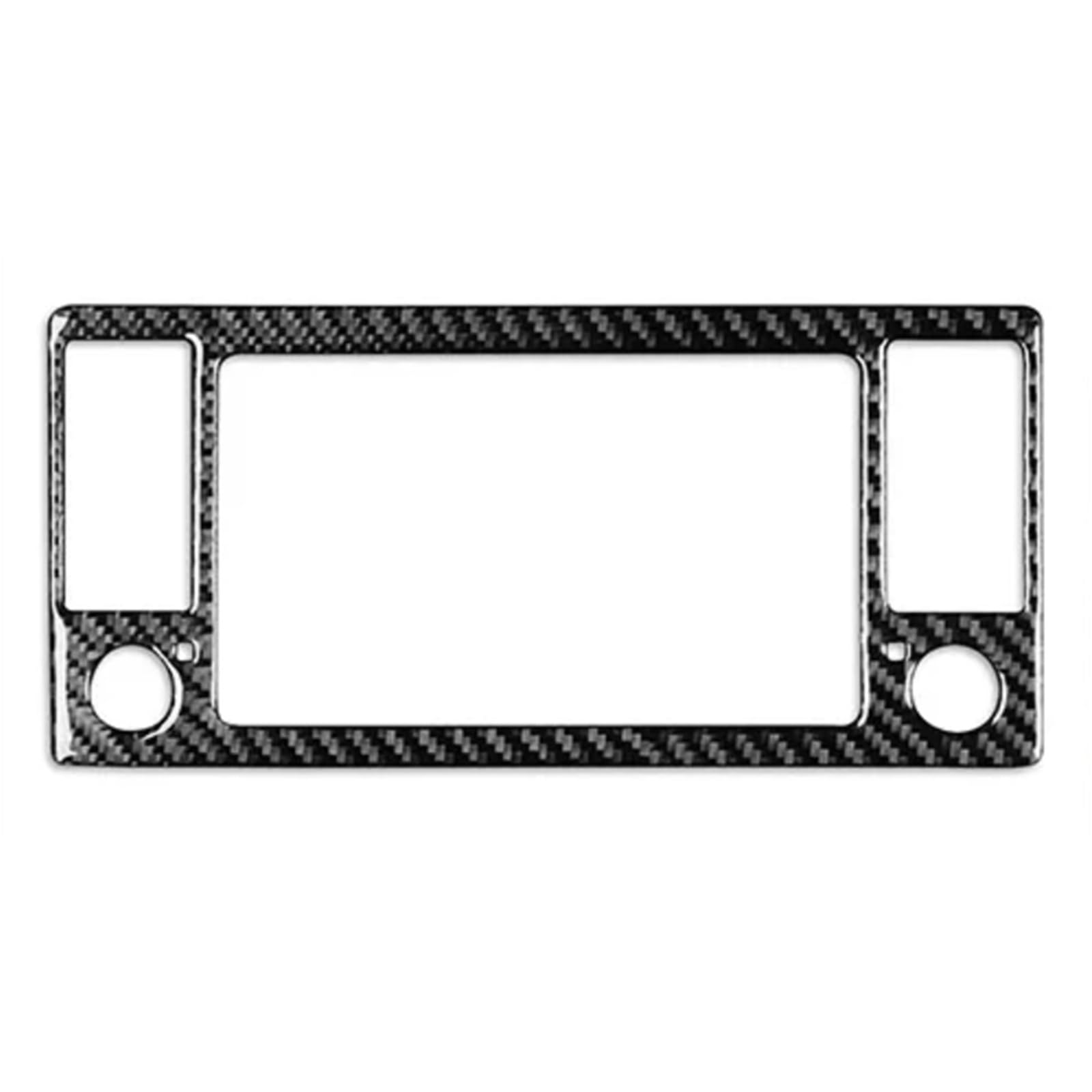 ZXYIWSDF Klimaanlage Trim Aufkleber Kompatibel Mit X5 E53 2000 2001 2002 2003 2004 2005 2006 Armaturenbrett-CD-Panel-Tuning, Kohlefaser-Muster, Aufkleber, Auto-Innenausstattung(Black Carbon,B) von ZXYIWSDF