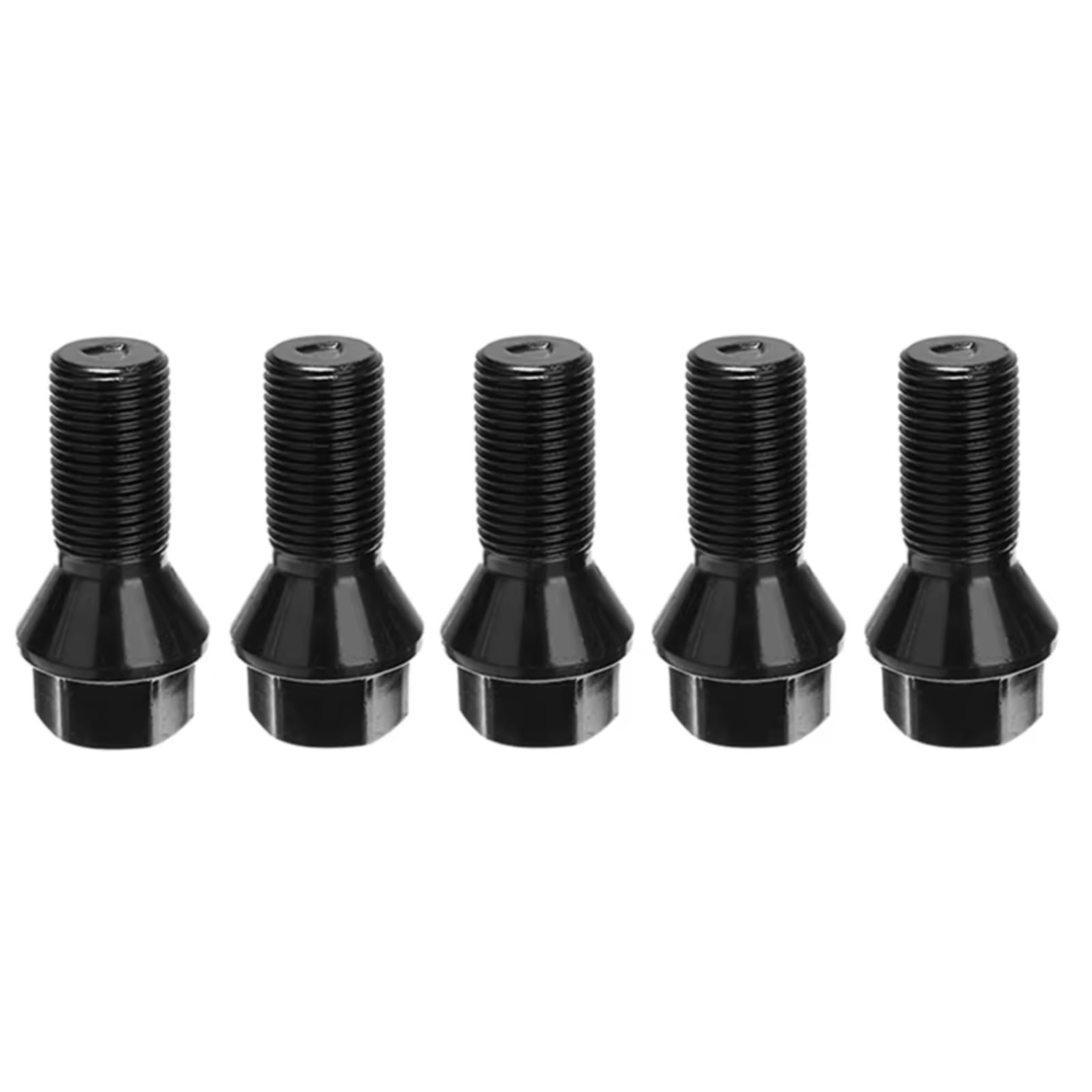 ZXYIWSDF Kompatibel Mit F20 F21 F22 F45 5 Stück M14 X 1,25 Schwarze Radsicherungsbolzenmutter Stahlradschrauben Muttern Schrauben OEM: 36136781151 Radschraube Stahl und Leichtmetallfelge von ZXYIWSDF