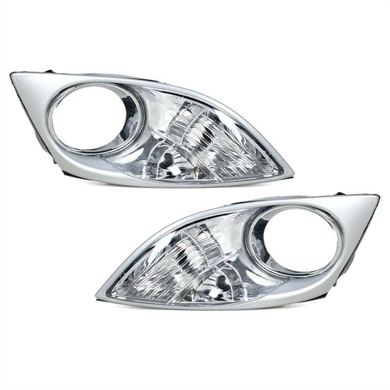 ZXYIWSDF Kompatibel Mit Mazda CX7 2009 2010 2011, Auto-Frontstoßstange, Nebelscheinwerfer-Abdeckung, Blinker, Nebelscheinwerfer, Kühlergrill, Rahmen, Dekoration, Zubehör(Pair) von ZXYIWSDF