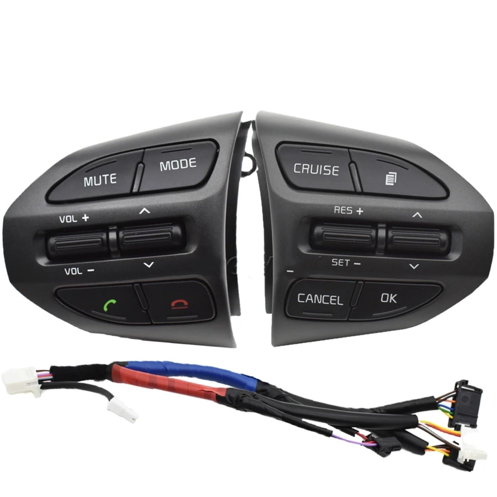 ZXYIWSDF Lenkrad Tasten Switch Kompatibel Mit K&ia Für K5 Für Optima 2014 2015 Autozubehör Lenkrad Cruise Radio Lautstärkeregler Schalter Knopf Teile von ZXYIWSDF