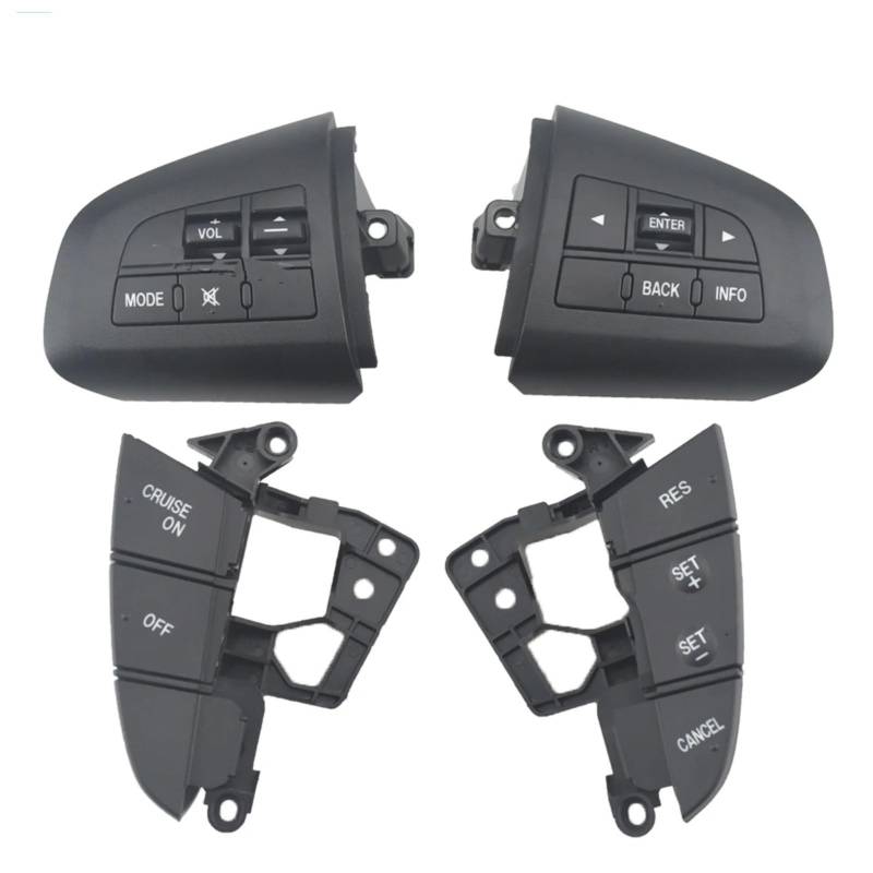 ZXYIWSDF Lenkrad Tasten Switch Kompatibel Mit Mazda 3 2010 Für CX-7 2011 Für CX5 2012 Multifunktions-Lenkradschalter Lenkrad-Steuertaste von ZXYIWSDF