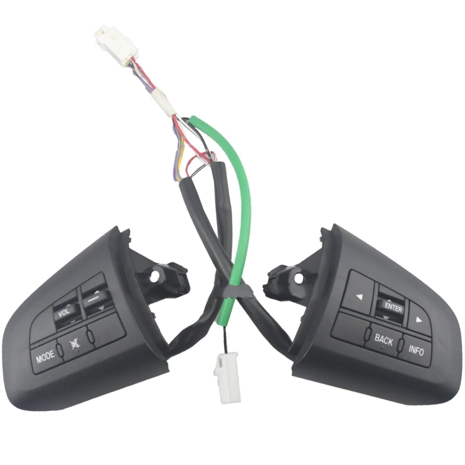 ZXYIWSDF Lenkrad Tasten Switch Kompatibel Mit Mazda 3 2011 2012 2013 2014 2015 Für CX-7 CX-9 Autozubehör Lenkrad Cruise Audio Lautstärkeregler Schaltertasten von ZXYIWSDF