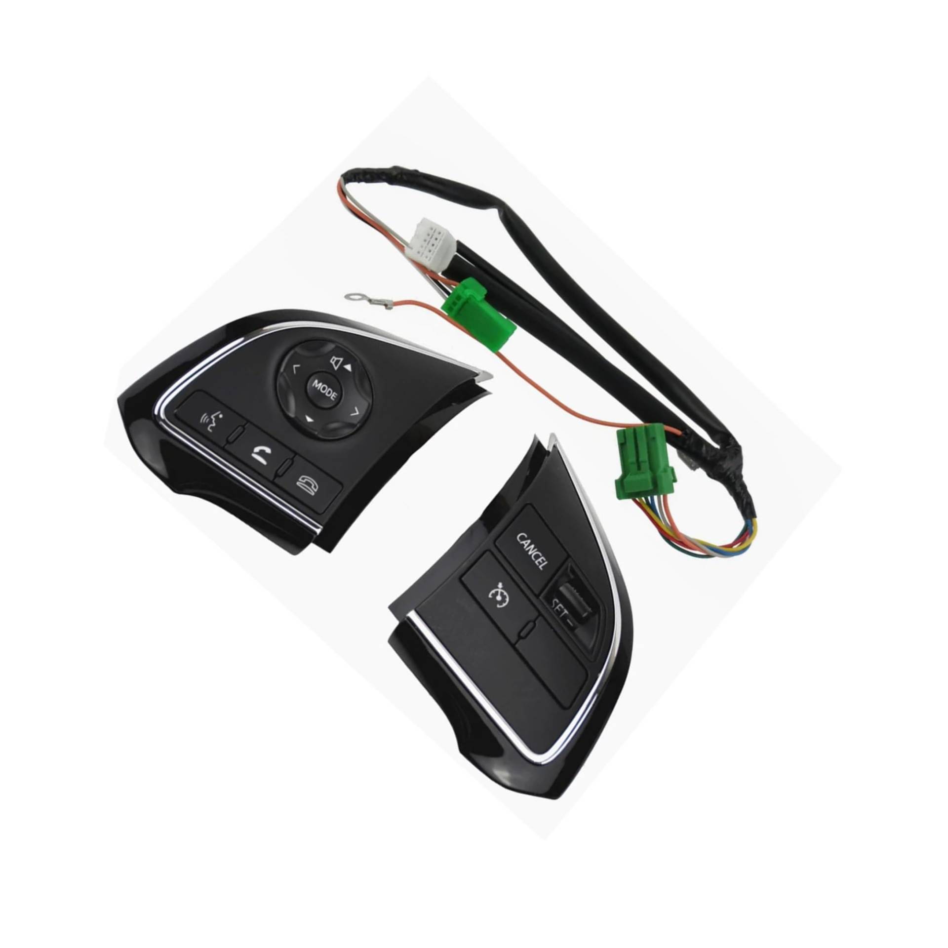 ZXYIWSDF Lenkrad Tasten Switch Kompatibel Mit Mitsubishi Für Trito 2015 2016 2017 Auto Multifunktions-Lenkradschalter Tempomat Cruise Button(Set) von ZXYIWSDF