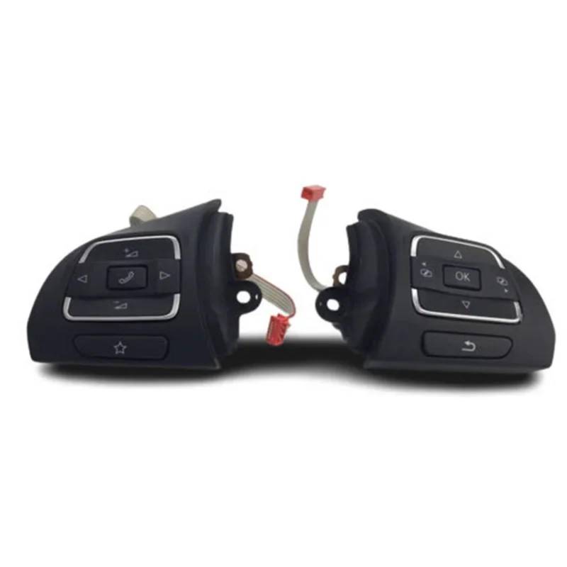 ZXYIWSDF Lenkrad Tasten Switch Kompatibel Mit VW Für Amarok 2013 2014 2015 2016 Autozubehör Multifunktions-Lenkrad-Tastenschalter 5C0959537 5C0959538(Set) von ZXYIWSDF