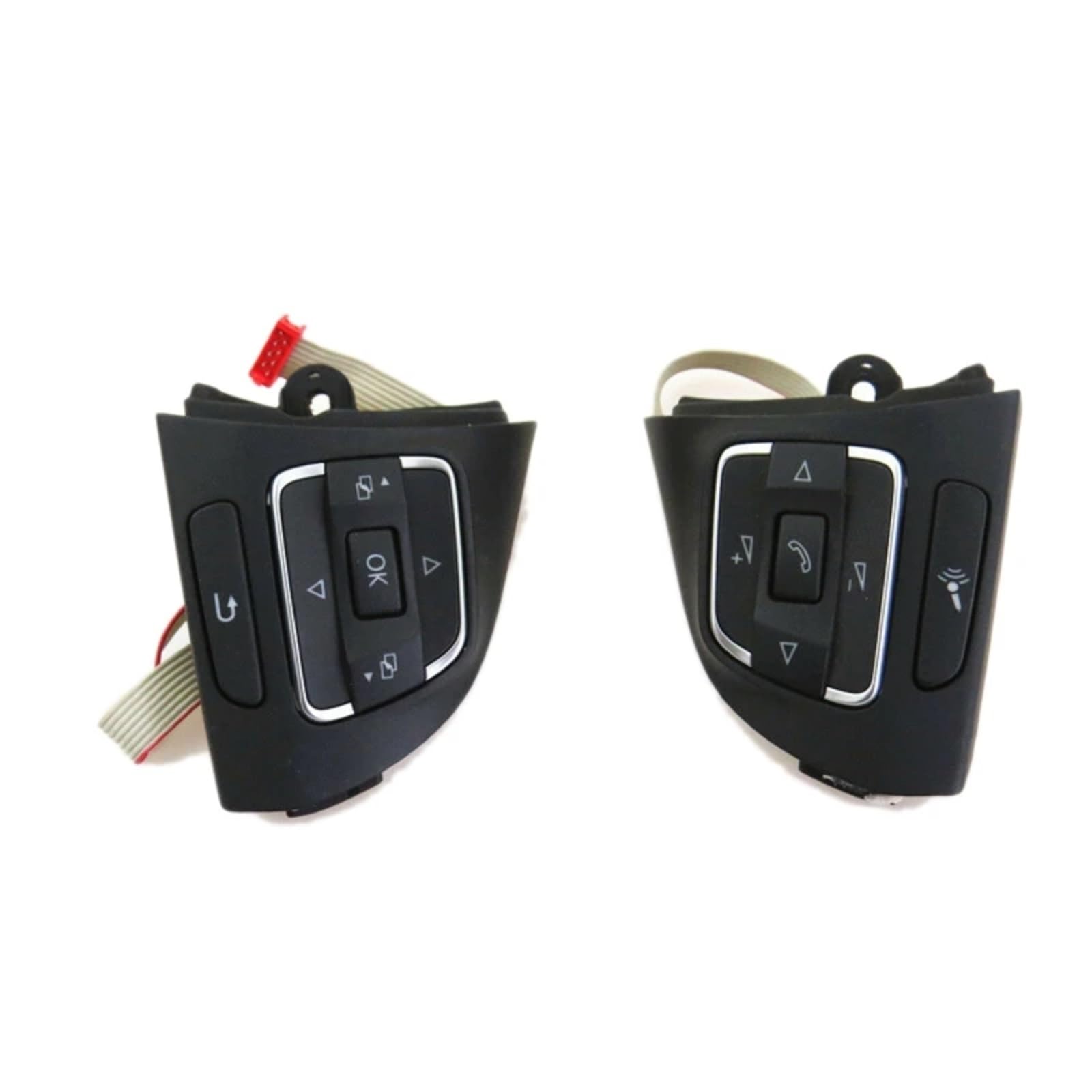 ZXYIWSDF Lenkrad Tasten Switch Kompatibel Mit VW Für Golf MK6 2009 2010 2011 2012 2013 OE: 5C0959537A, 5C0959538A Auto-Multifunktions-Lenkrad-Bedienschalter von ZXYIWSDF