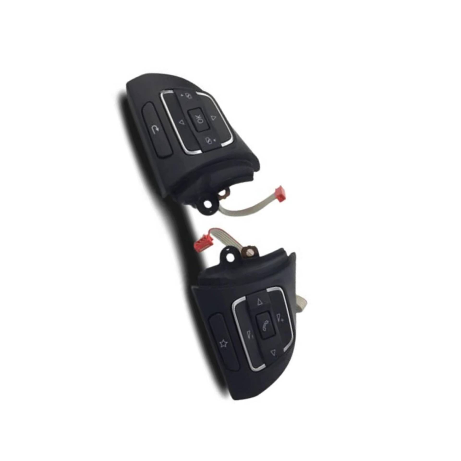 ZXYIWSDF Lenkrad Tasten Switch Kompatibel Mit VW Für Touran 2011 2012 2013 2014 2015 Auto-Tempomatschalter Multifunktions-Lenkrad-Audiotaste 5C0959537 5C0959538(Set) von ZXYIWSDF