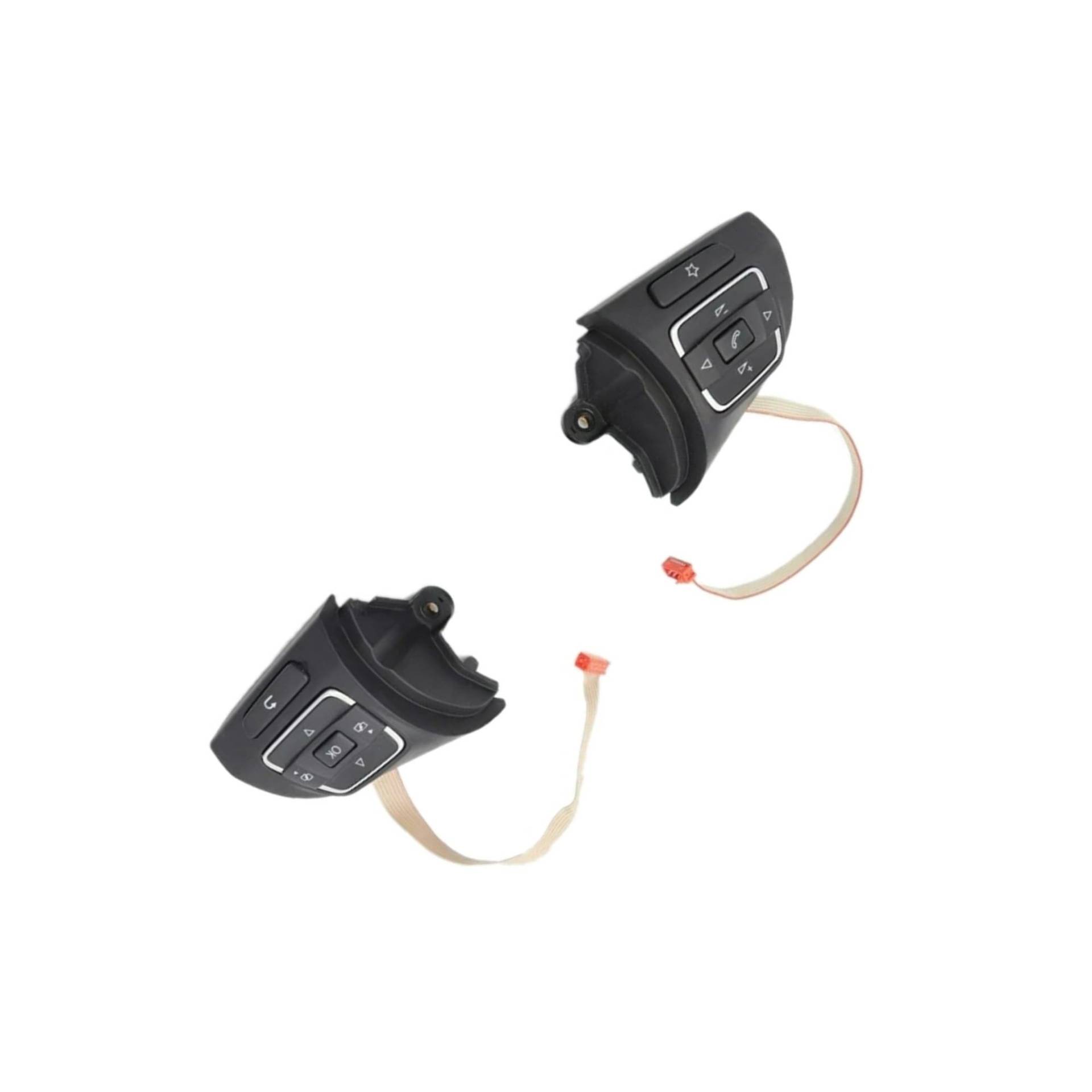 ZXYIWSDF Lenkrad Tasten Switch Kompatibel Mit VW Für Touran 2011 2012 2013 2014 Lenkrad Tempomat Schalter Rocker Multifunktionslenkrad OE: 5C0959537A, 5C0959538A von ZXYIWSDF