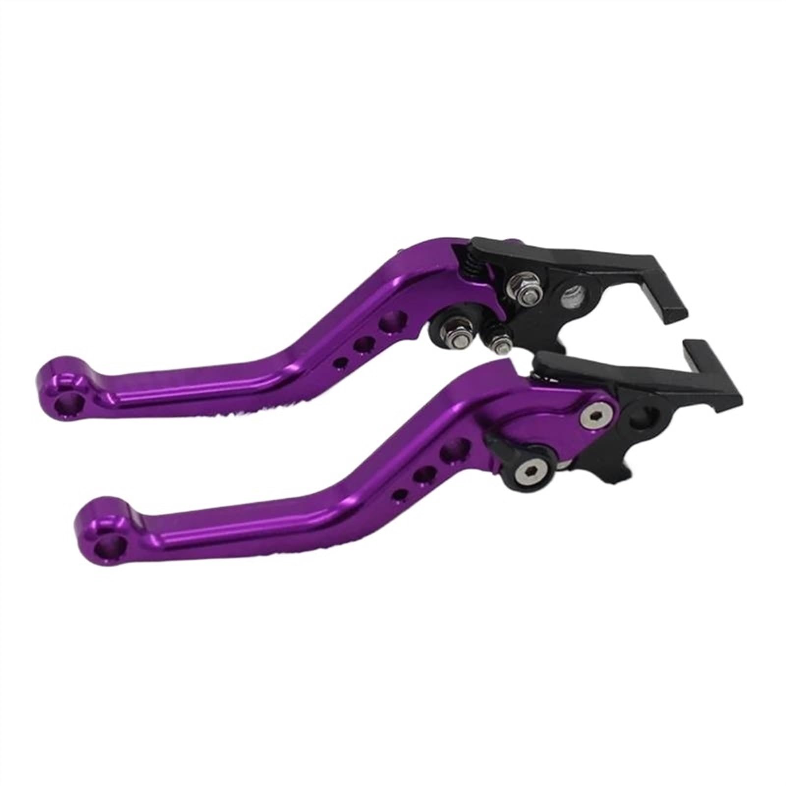 ZXYIWSDF Motorrad-Kupplungsbremshebel Motorradzubehör Modifizierte Teile Klappbarer Kupplungshebel Einstellbarer Trommelbremslenker Modifizierte Hupe Einstellbarer Handhebel(Purple) von ZXYIWSDF