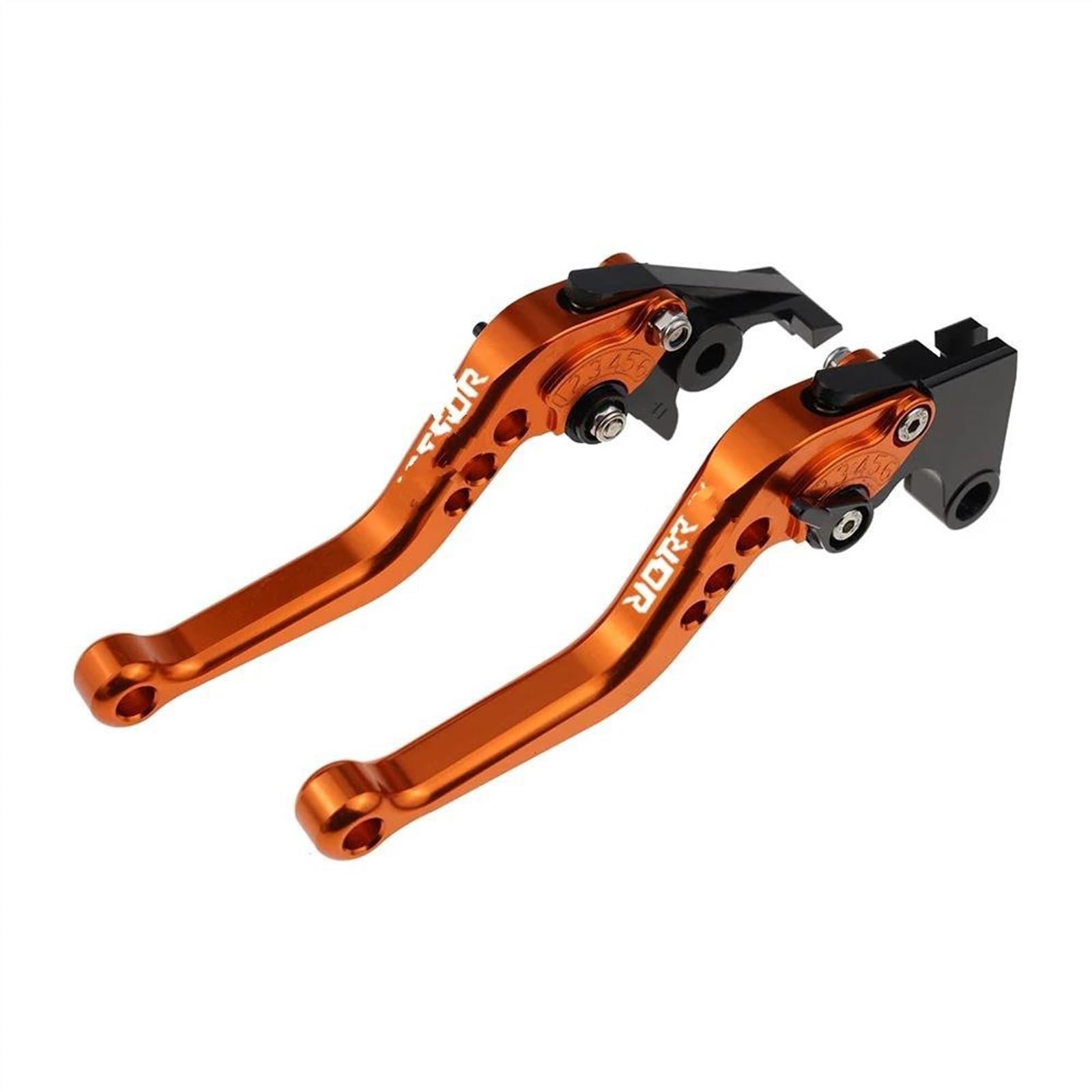 ZXYIWSDF Motorrad-Kupplungsbremshebel Passend Für XT660R XT660X 2004-2016 XT 660R XT 660 X Motorradzubehör Kurzbremskupplungshebel Verstellbarer Griffsatz(Orange) von ZXYIWSDF