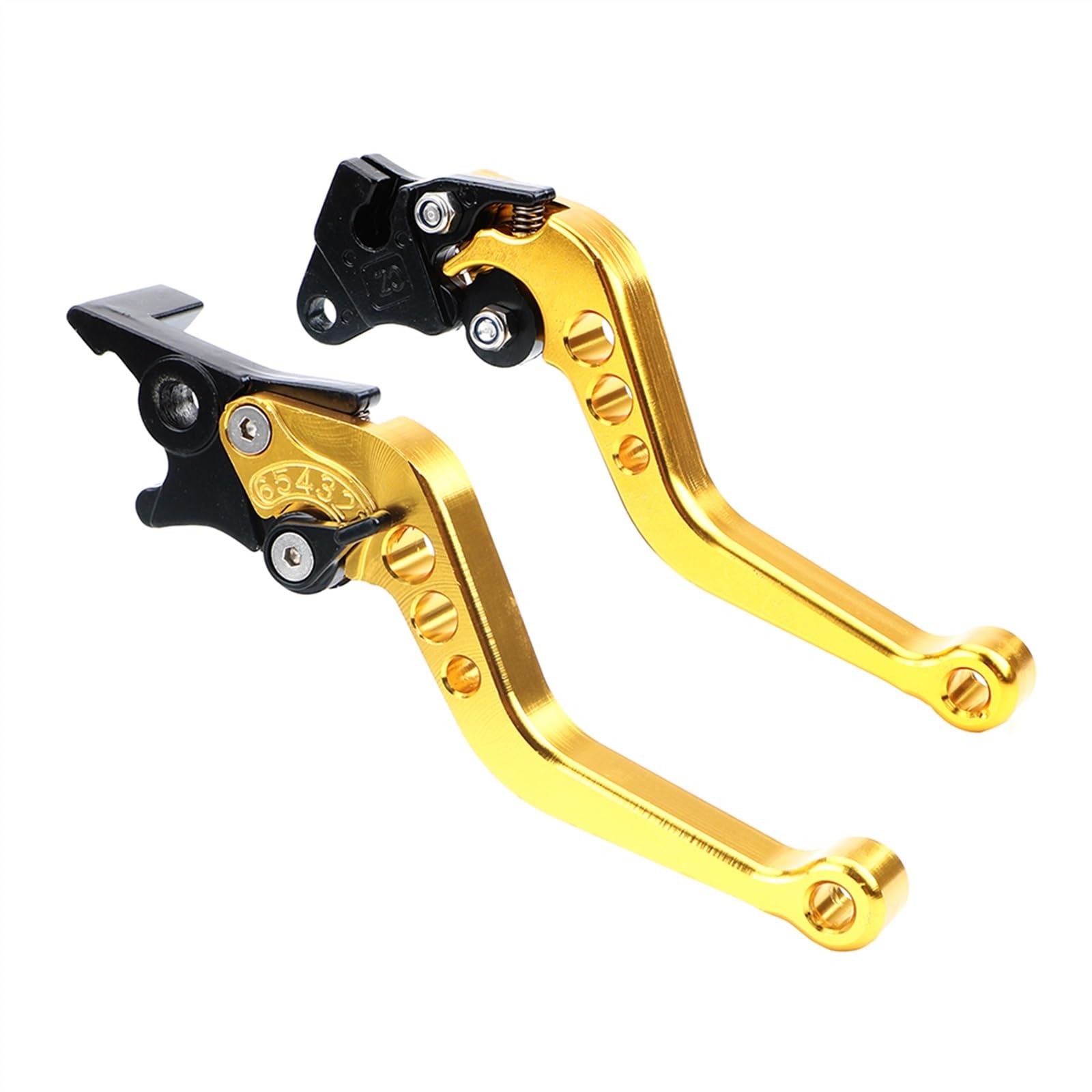 ZXYIWSDF Motorrad-Kupplungsbremshebel Universal Motorrad Kupplung Bremse Griff Trommel Hebel Fit Motorrad Zubehör Änderung Legierung Für Suzuki(Yellow) von ZXYIWSDF