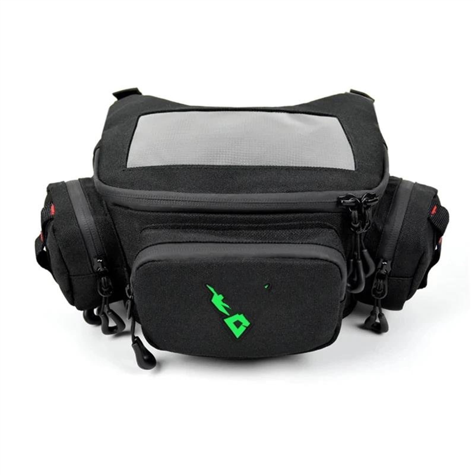 ZXYIWSDF Motorradsatteltaschen Geeignet Für TMAX150 530 GTS250. Geeignet Für XMAX300 SYM C600. Sport-Motorradtasche, Vordere Aufbewahrung, Touchscreen-Hüfttasche(Green) von ZXYIWSDF