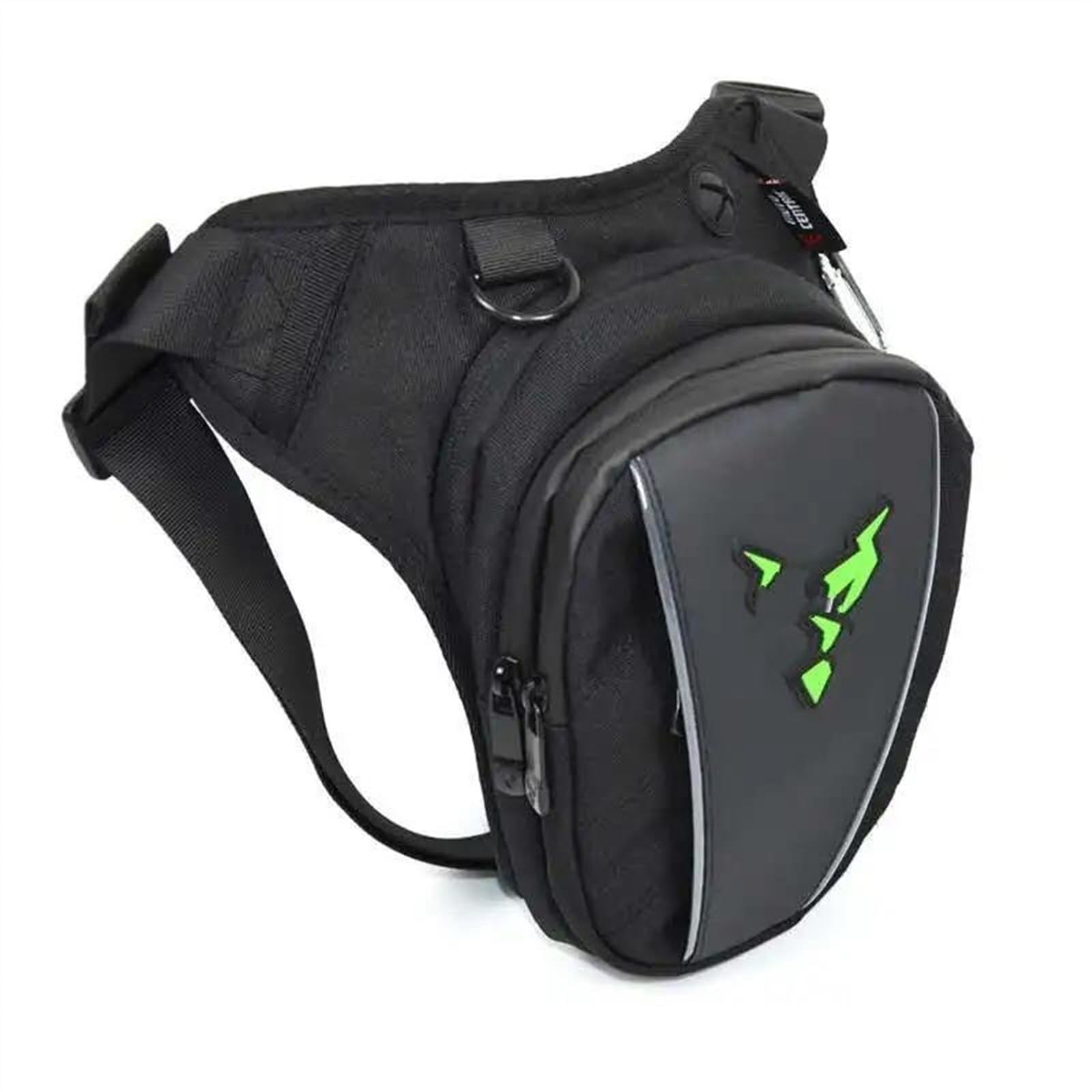 ZXYIWSDF Motorradsatteltaschen Motorrad Drop Taille Bein Tasche Oberschenkel Gürtel Hüfte Bum Motorrad Taktische Reise Handy/Handy Geldbörse Fanny Pack Taschen(Green) von ZXYIWSDF