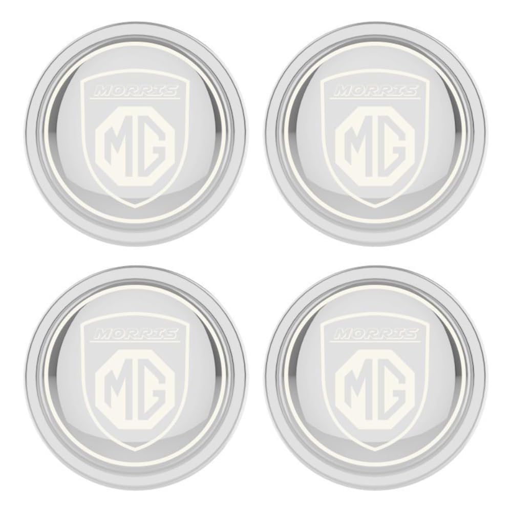 4 Stück Auto Radnabenkappen für MG 6 2010-2021（54-56MM）, ABS Verbundmaterial Nabenmittenkappe Radkappe Stickers in der Mitte Radnabenkappe,Shield-D/Silver von ZXjbgjsm