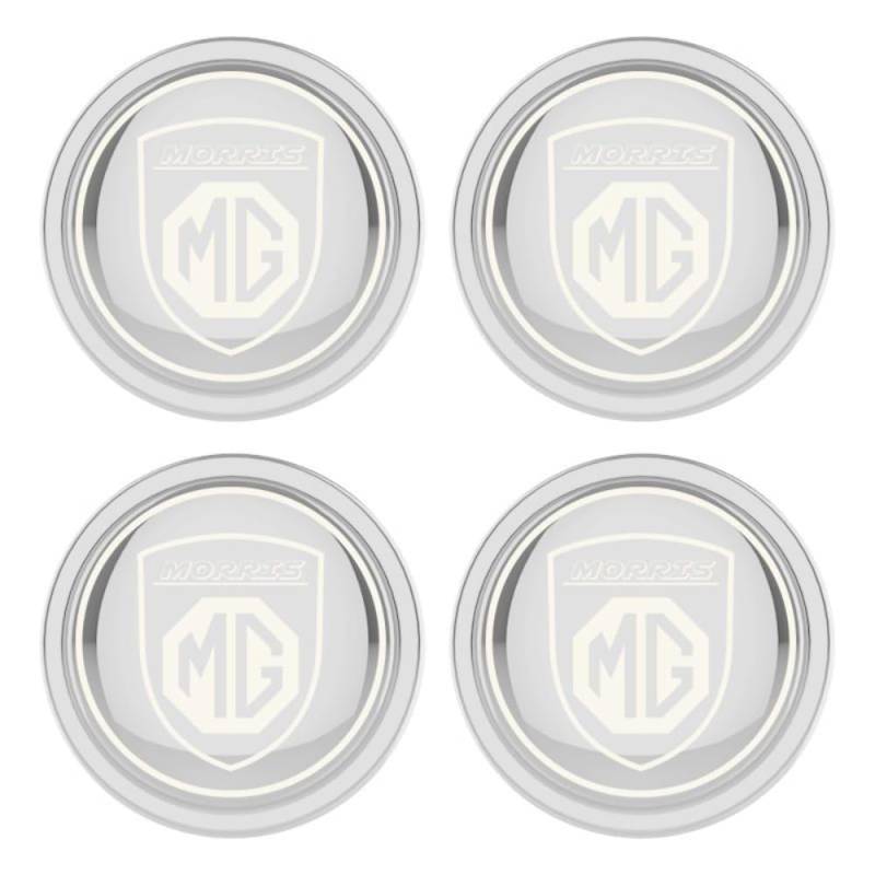 4 Stück Auto Radnabenkappen für MG 6 2010-2021（54-56MM）, ABS Verbundmaterial Nabenmittenkappe Radkappe Stickers in der Mitte Radnabenkappe,Shield-D/Silver von ZXjbgjsm