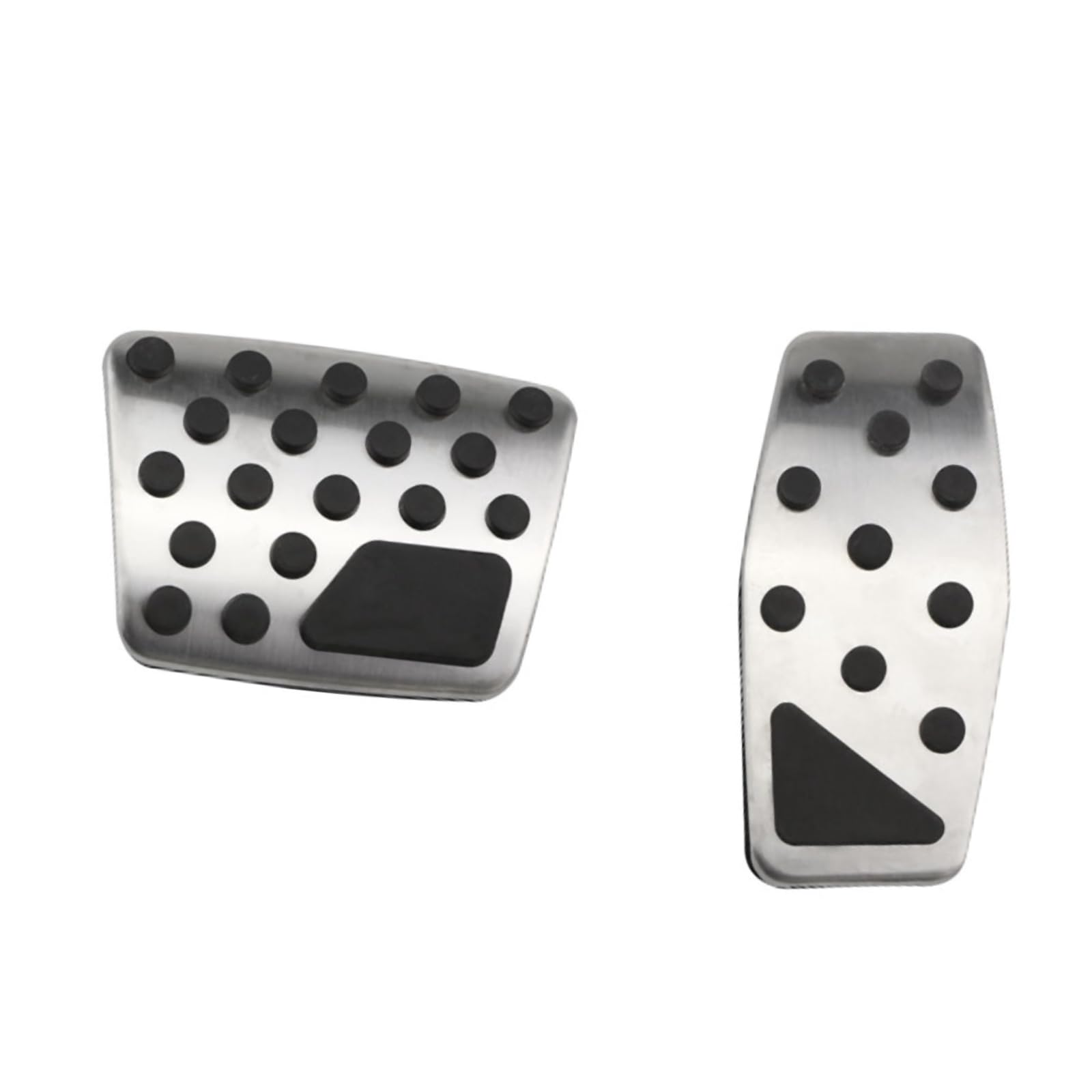 Für Jeep,Für Renegade,Für Compass,Für FIAT 500X 2014-2020 Auto Stainless Steel Car Accelerator Pedal Brake Pedals Cover Rest Pedals(at Without Rest) von ZYALUI