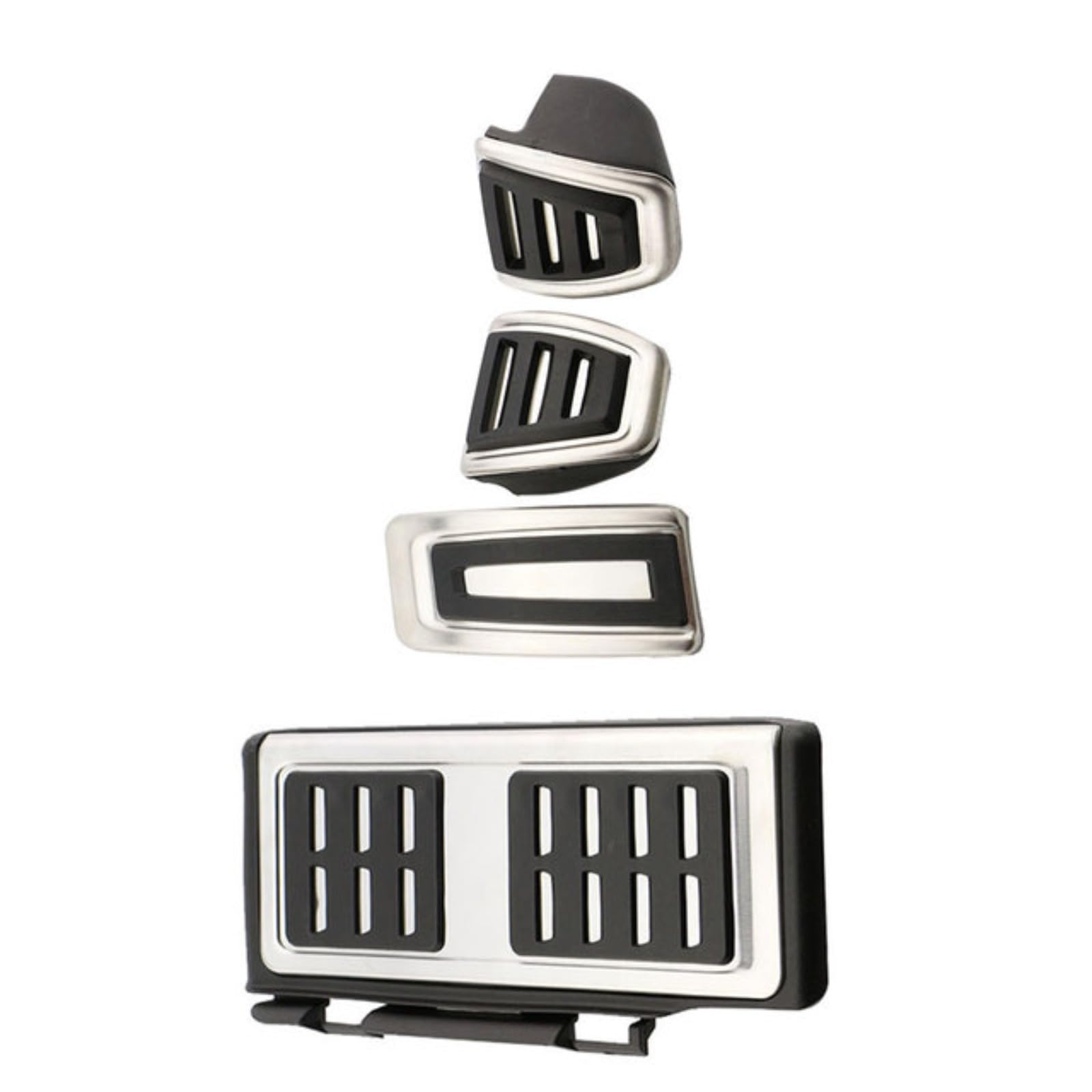 Für Seat,Für Leon 5F MK3 2012-2022 Auto Styling Sport Kraftstoff Bremse Dead Pedal Abdeckung Set Auto Zubehör (MT Mit Rest) von ZYALUI